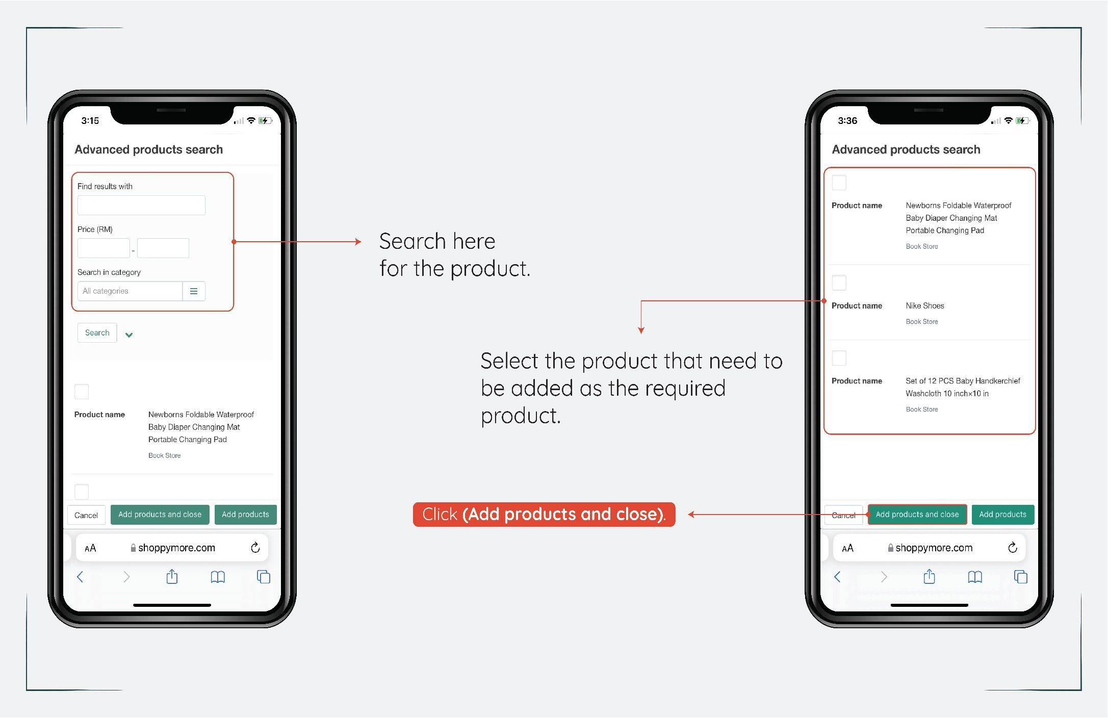 How to insert product using mobile 29